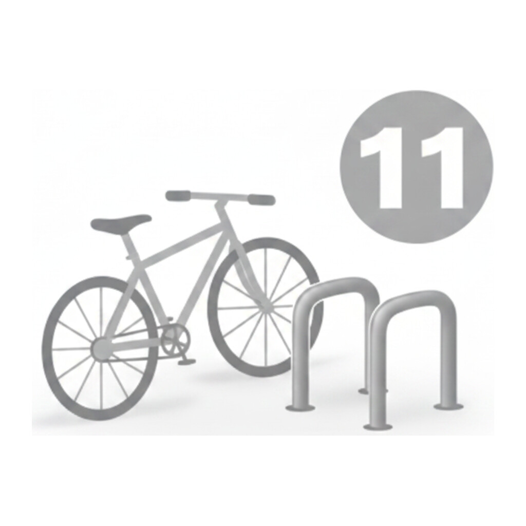 11 velosipēdu novietnes