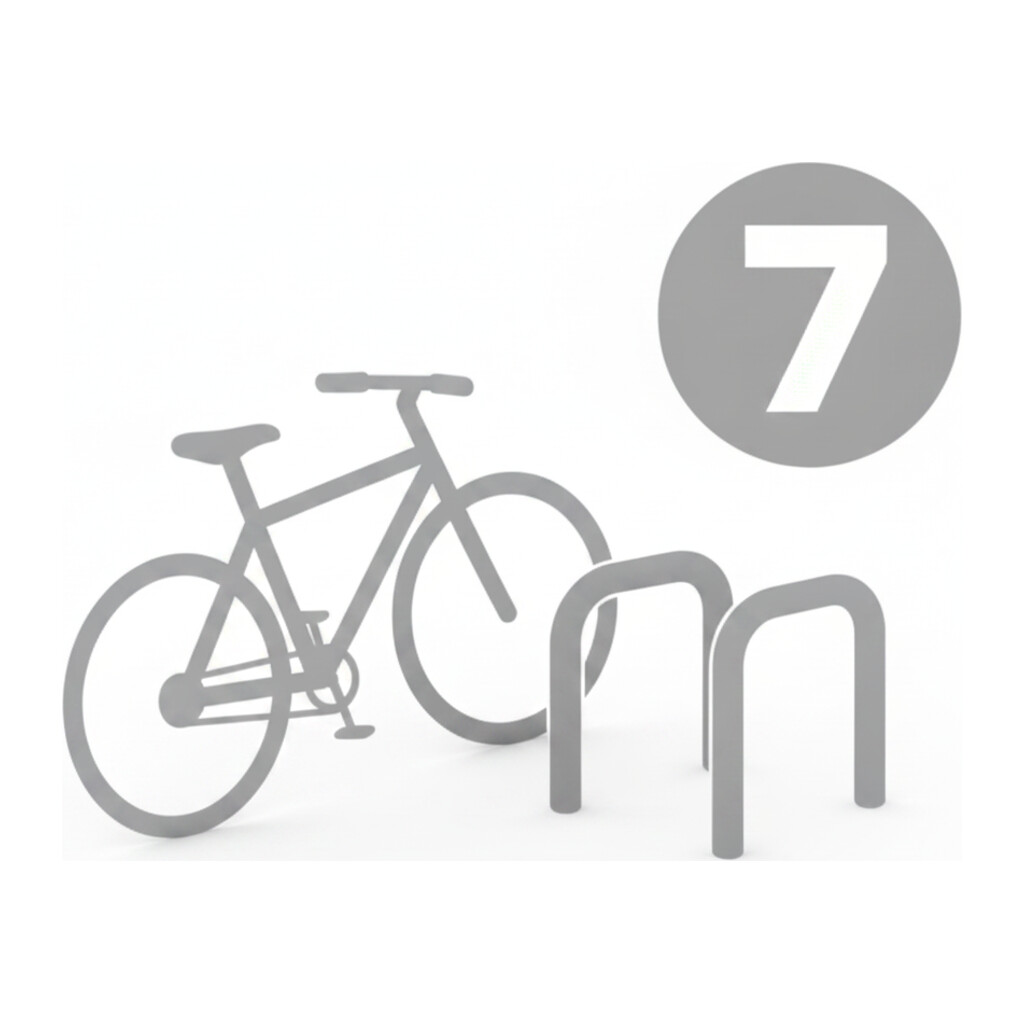 7 velosipēdu novietnes