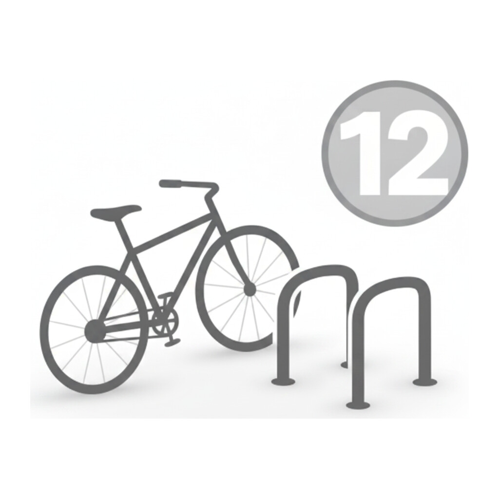 12 velosipēdu novietnes