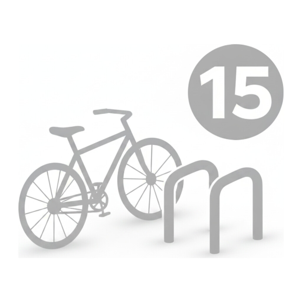 15 velosipēdu novietnes
