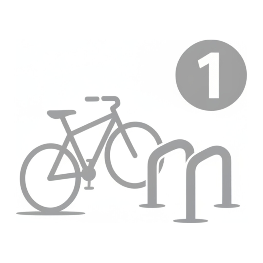1 velosipēdu novietnes