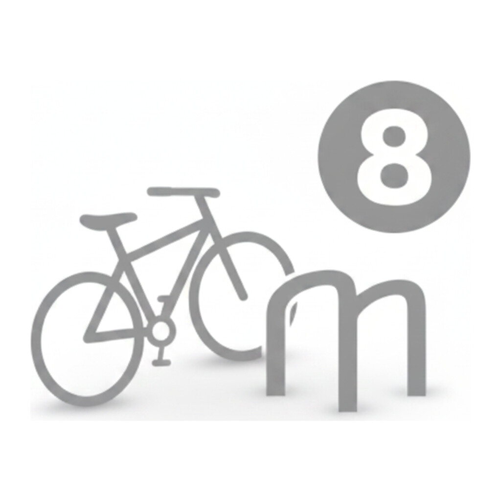 8 velosipēdu novietnes