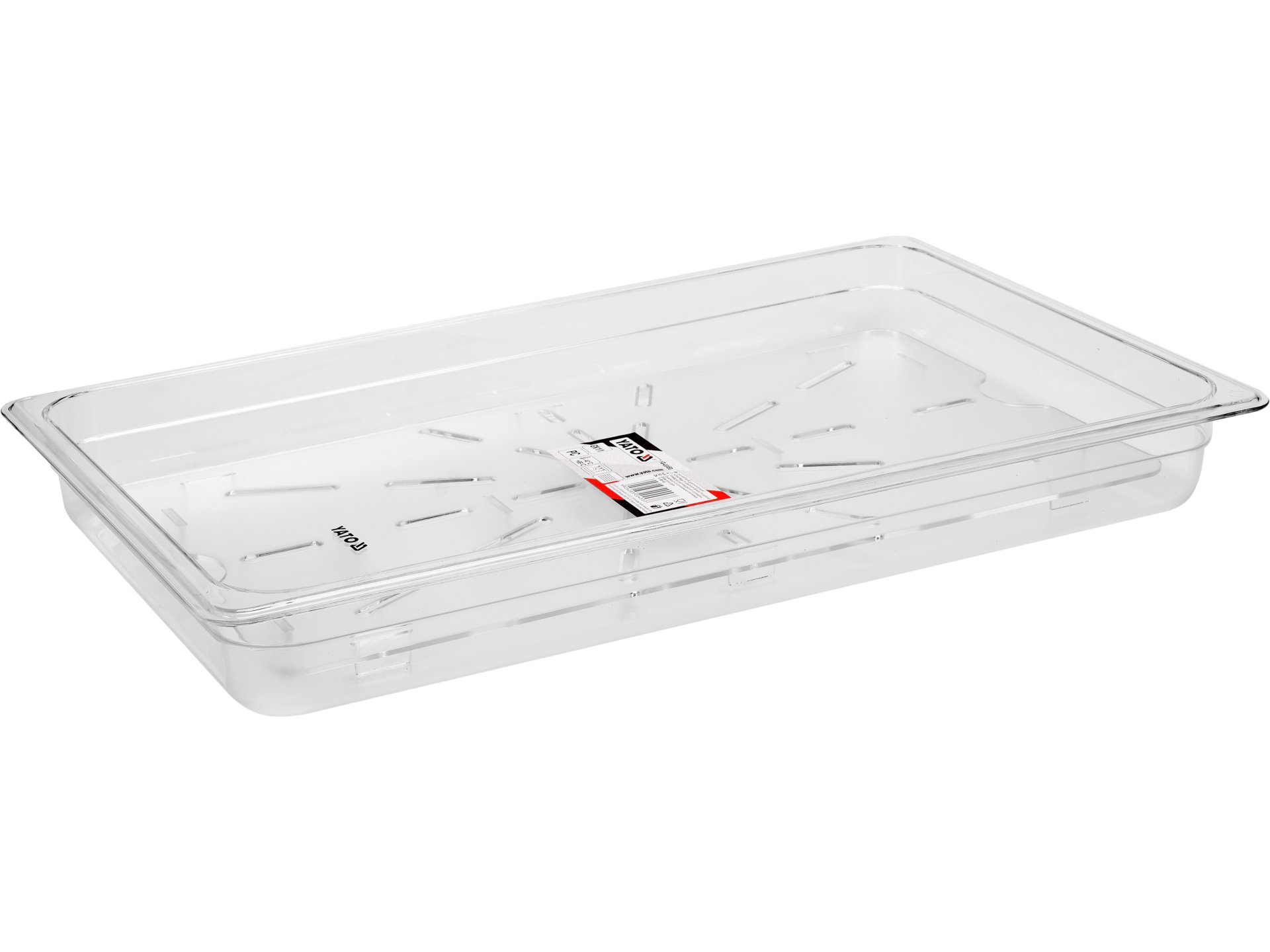 Drain shelf for PC gastronom container