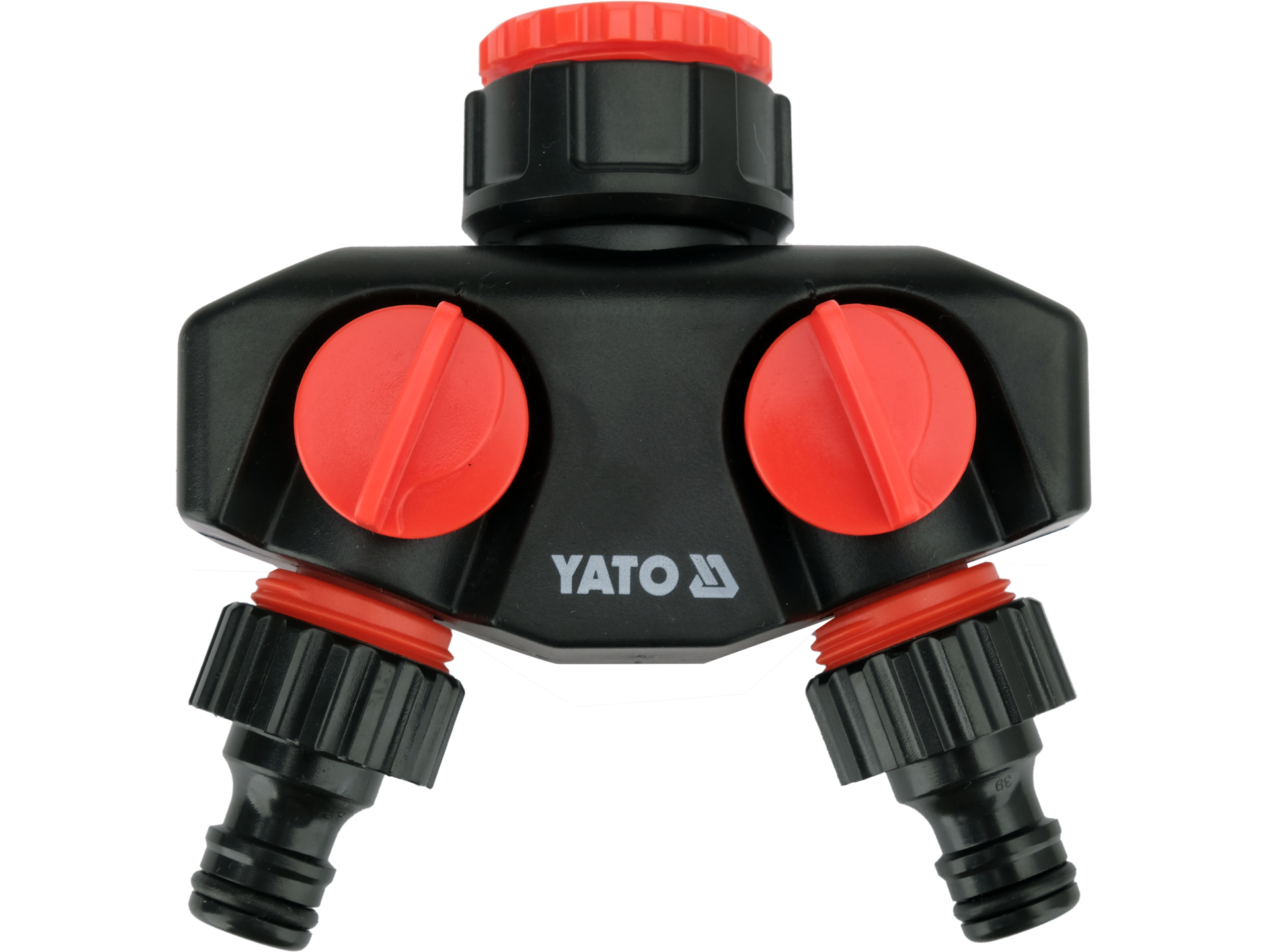 2-way tap connector with swivel