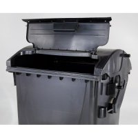 Plastmasas konteiners 1100 l melns V/V