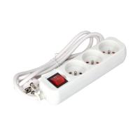 FASTER TOOLS Mājas pagarinātājs 3 kontaktligzdas ar slēdzi 1.5