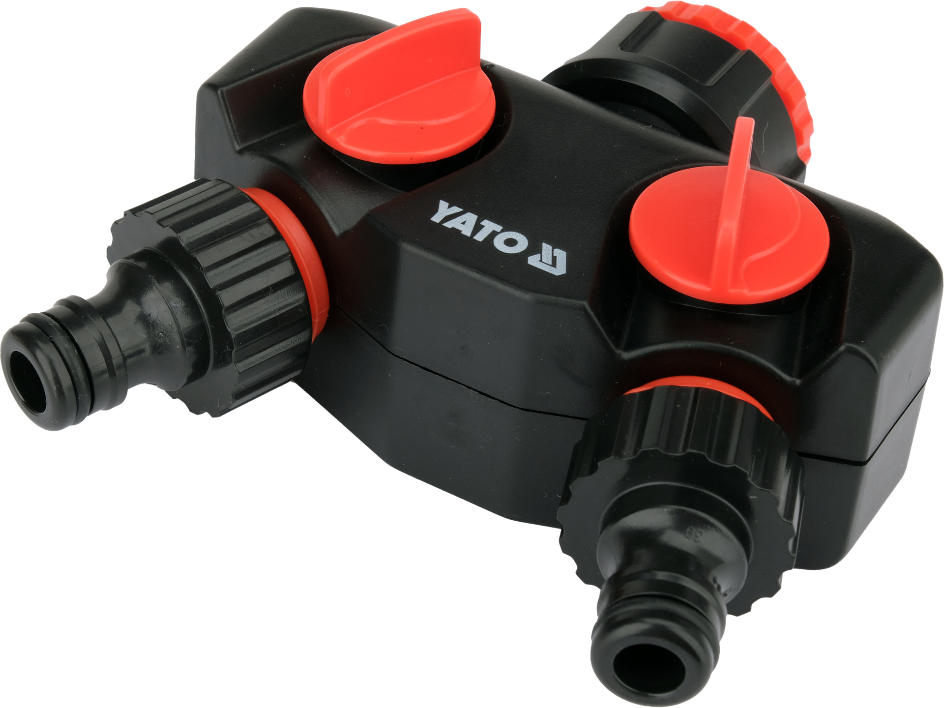 2-way tap connector with swivel