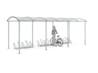 Velo nojume tikai segta, 15 velosipēdiem / 630 cm