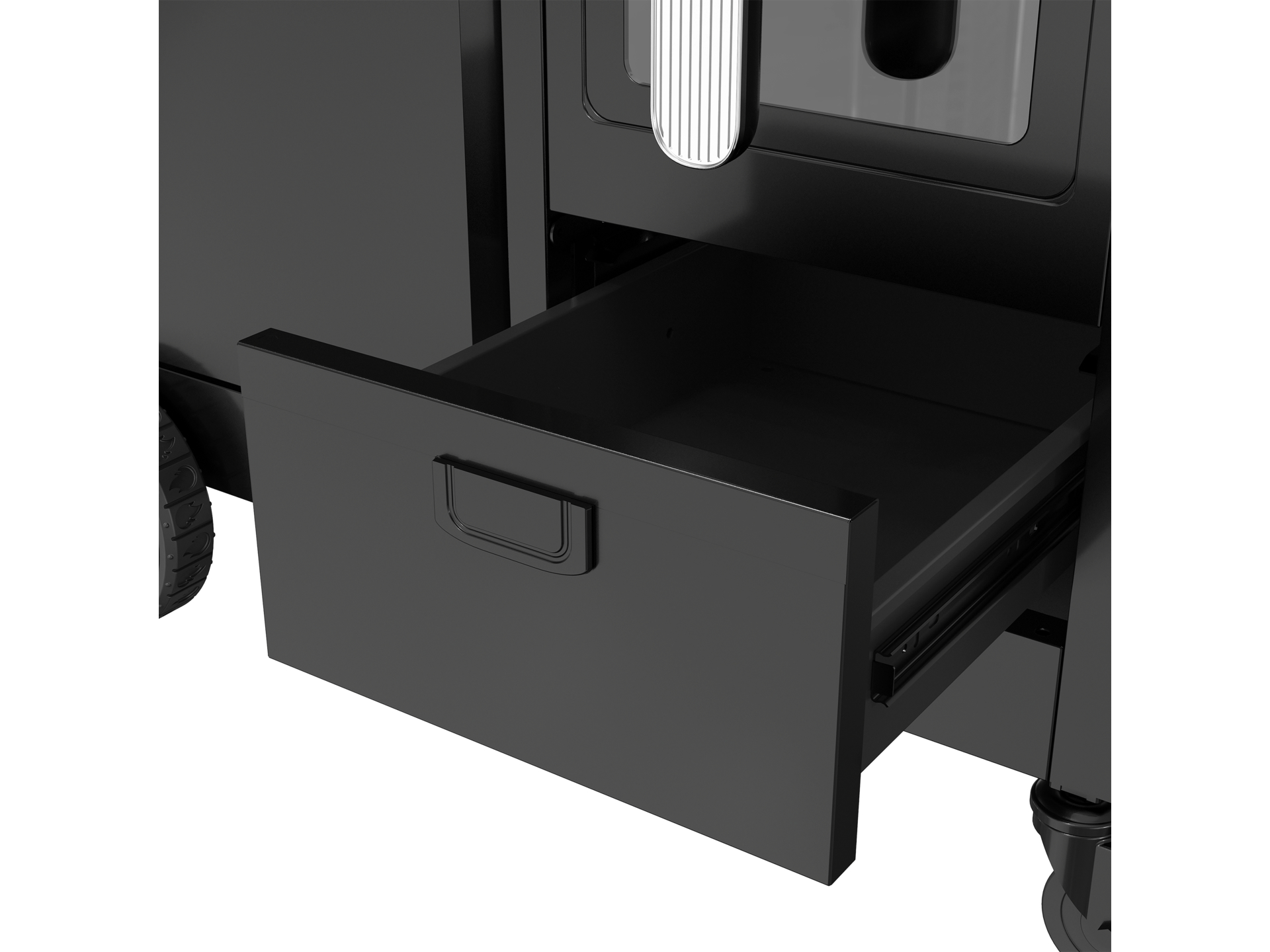 Gas grill with air fryer