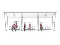 Velo nojume tikai segta, 15 velosipēdiem / 630 cm
