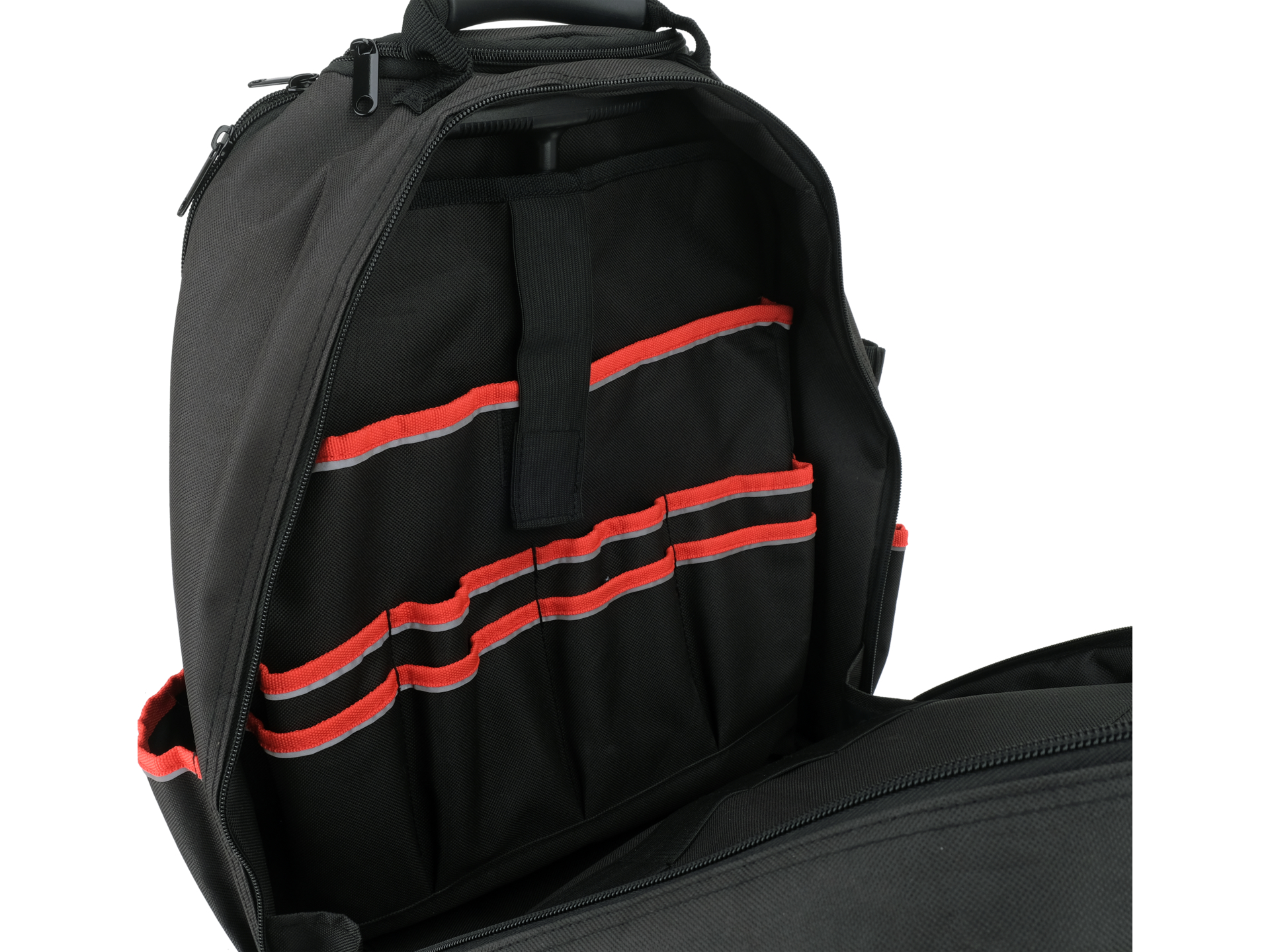 Tool backpack with wheels