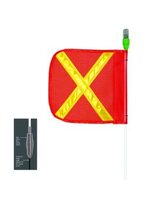 AP — universāli apgaismoti brīdinājuma pātagas — dambrete 8 x 12 collu oranžas