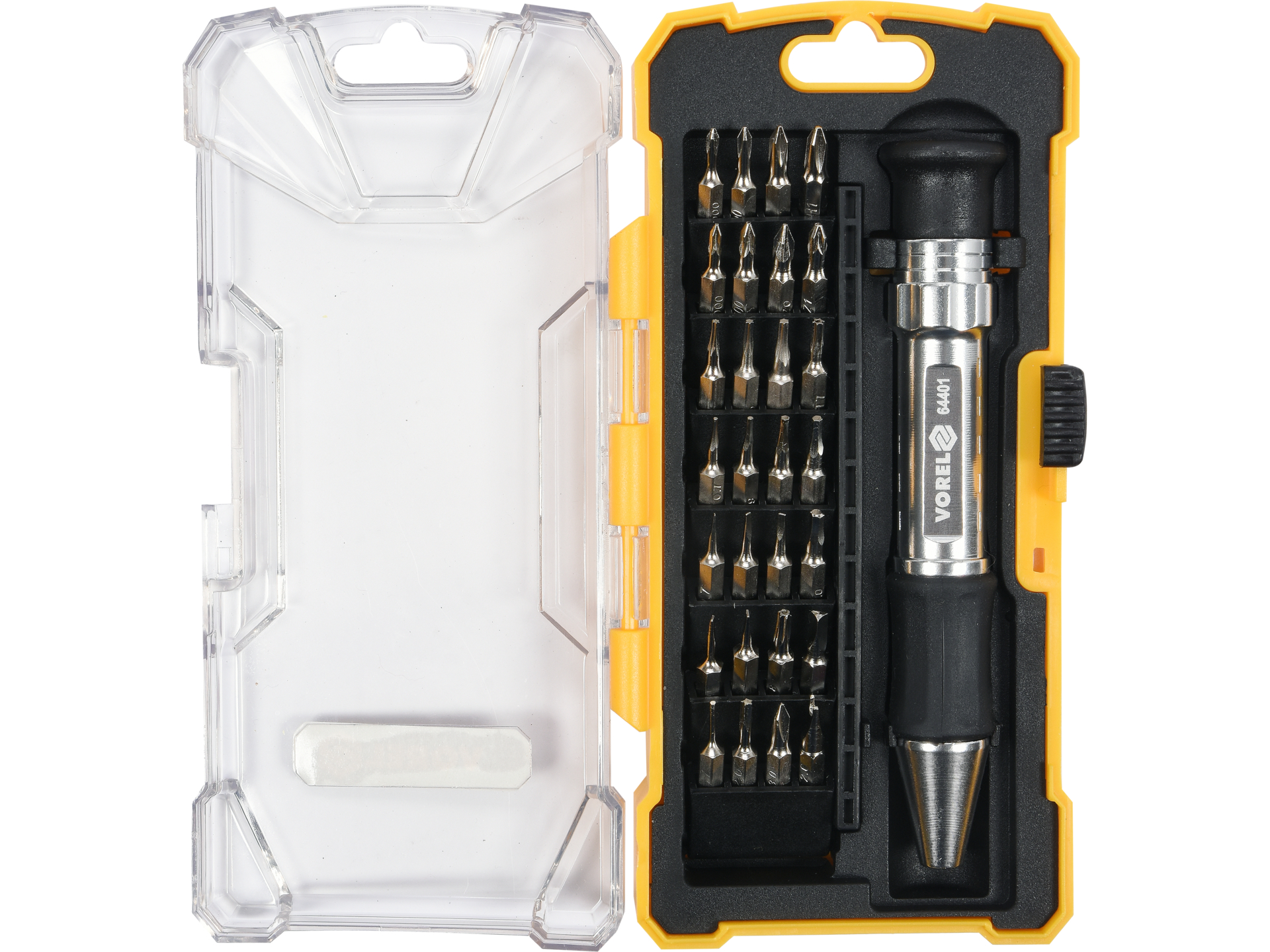 Ratchet screwdriver set with bits