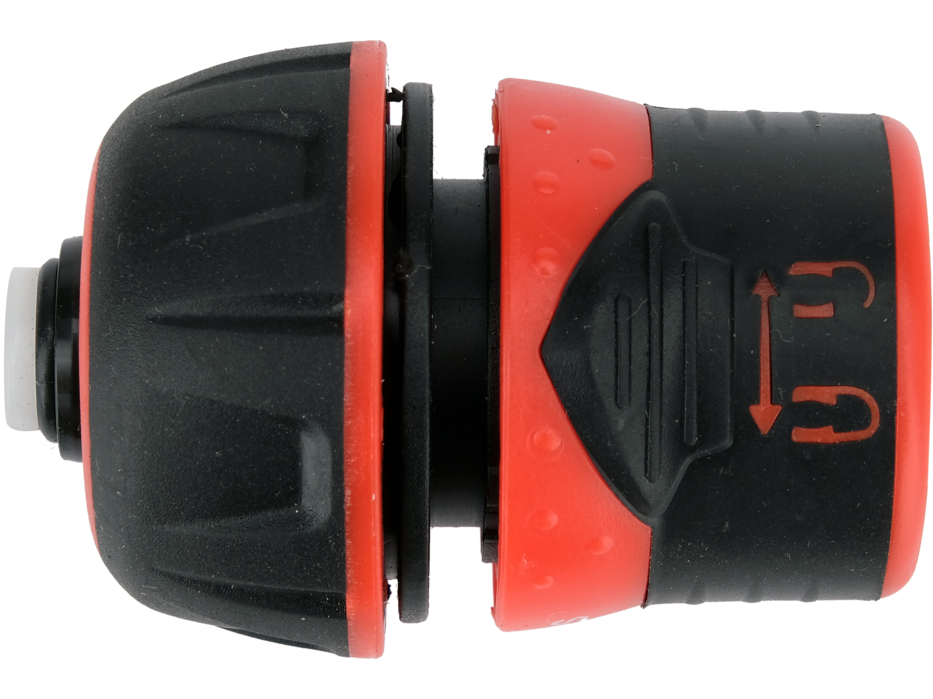 Waterstop hose connector with lock