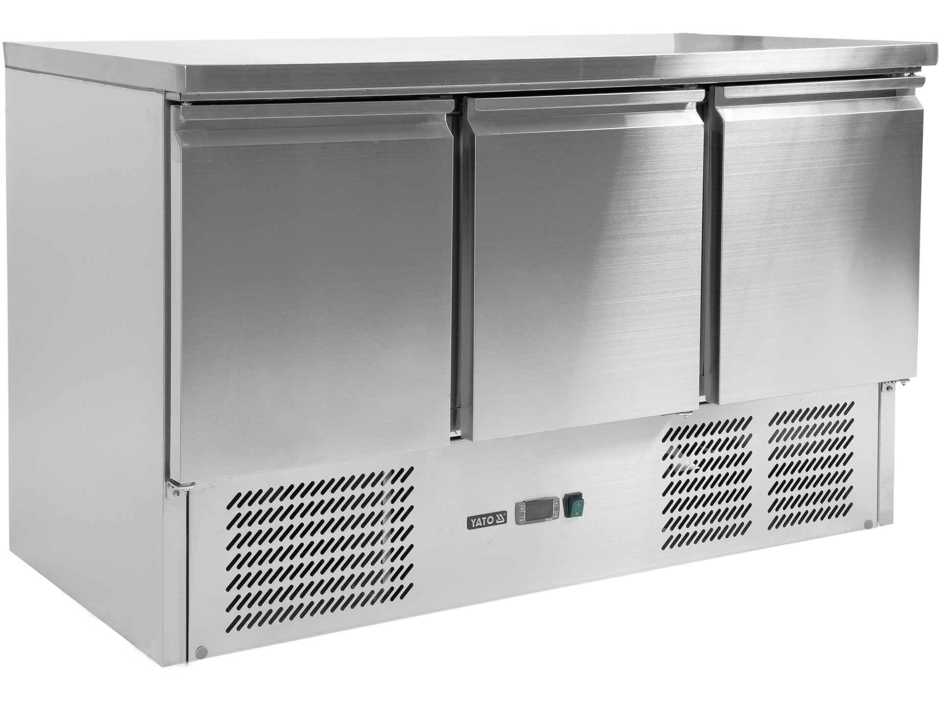 3 door refrigerated counter