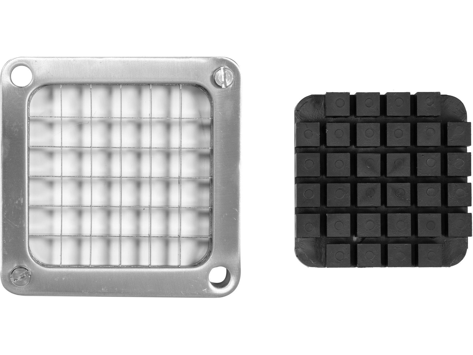 Blade with pressing plate for french fry cutter