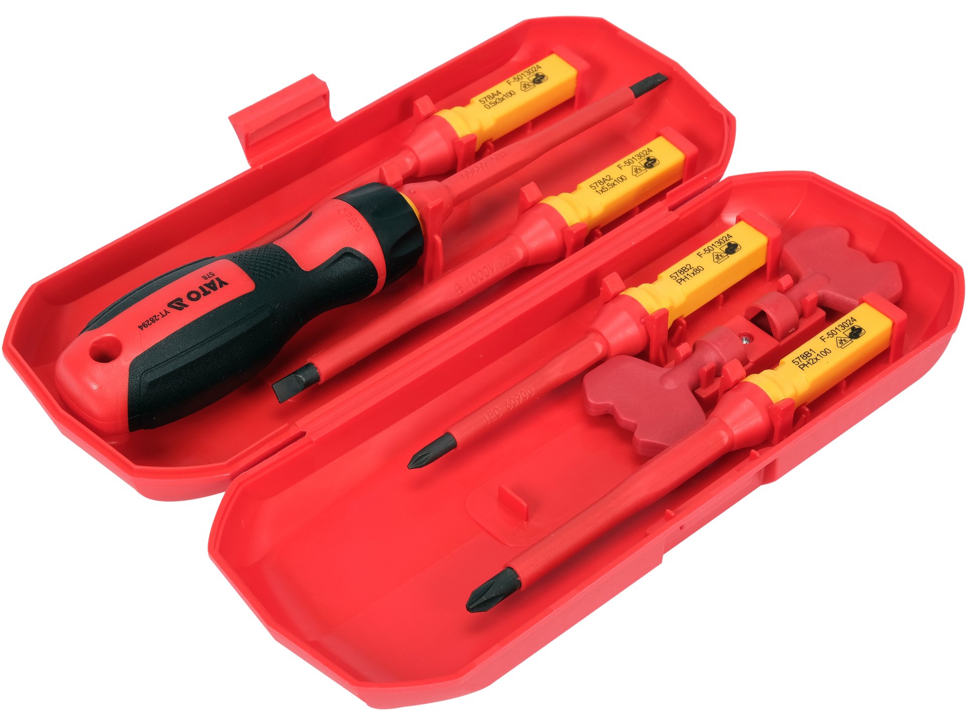 Insulated changeable screwdriver set