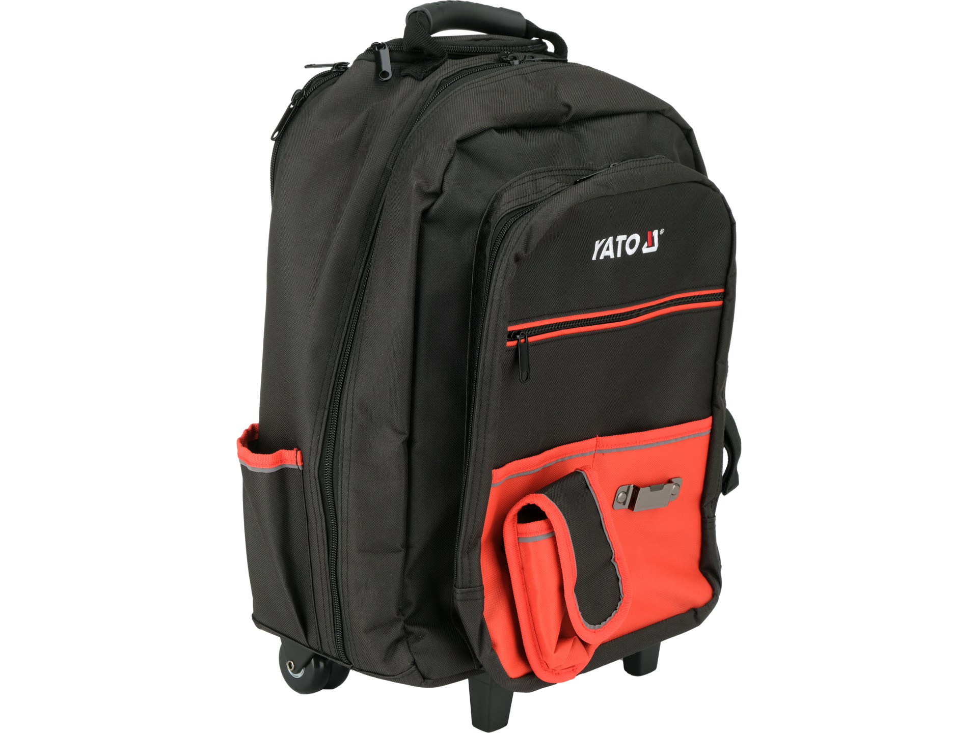 Tool backpack with wheels