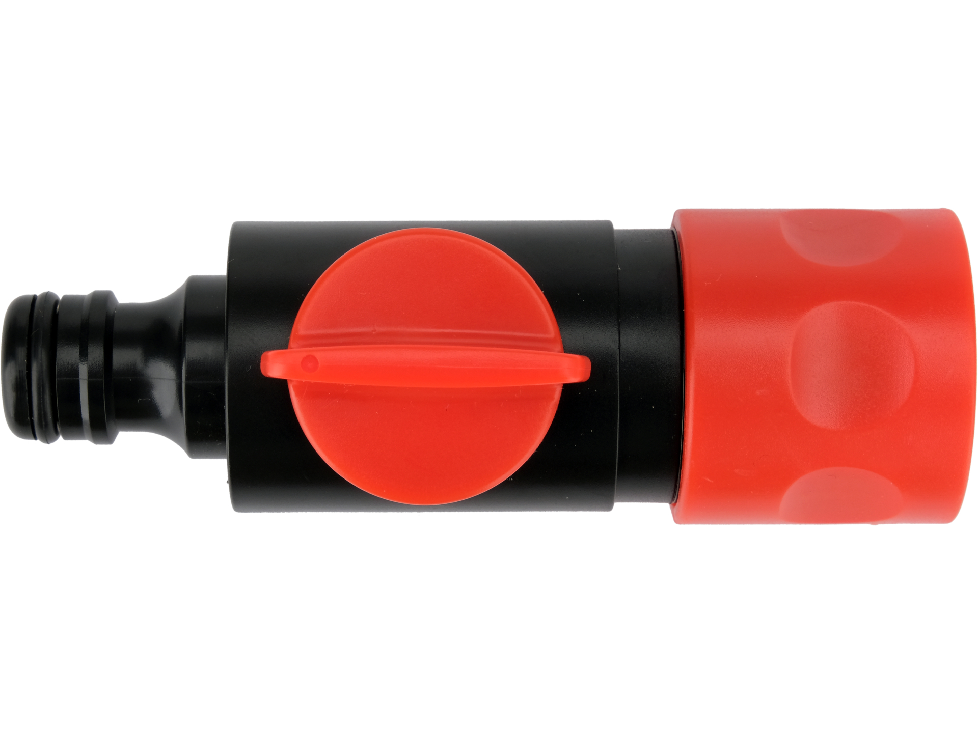 Hose connector with valve and coupler