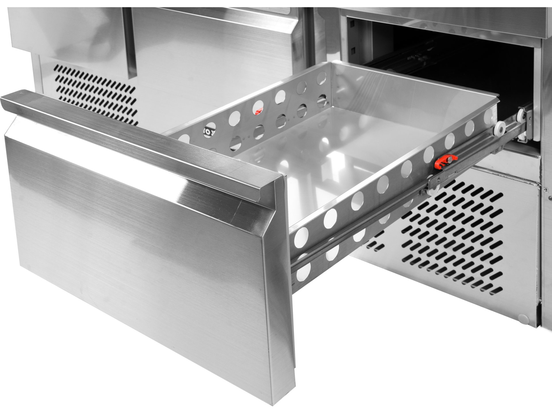 Refrigerated counter with 6 drawers