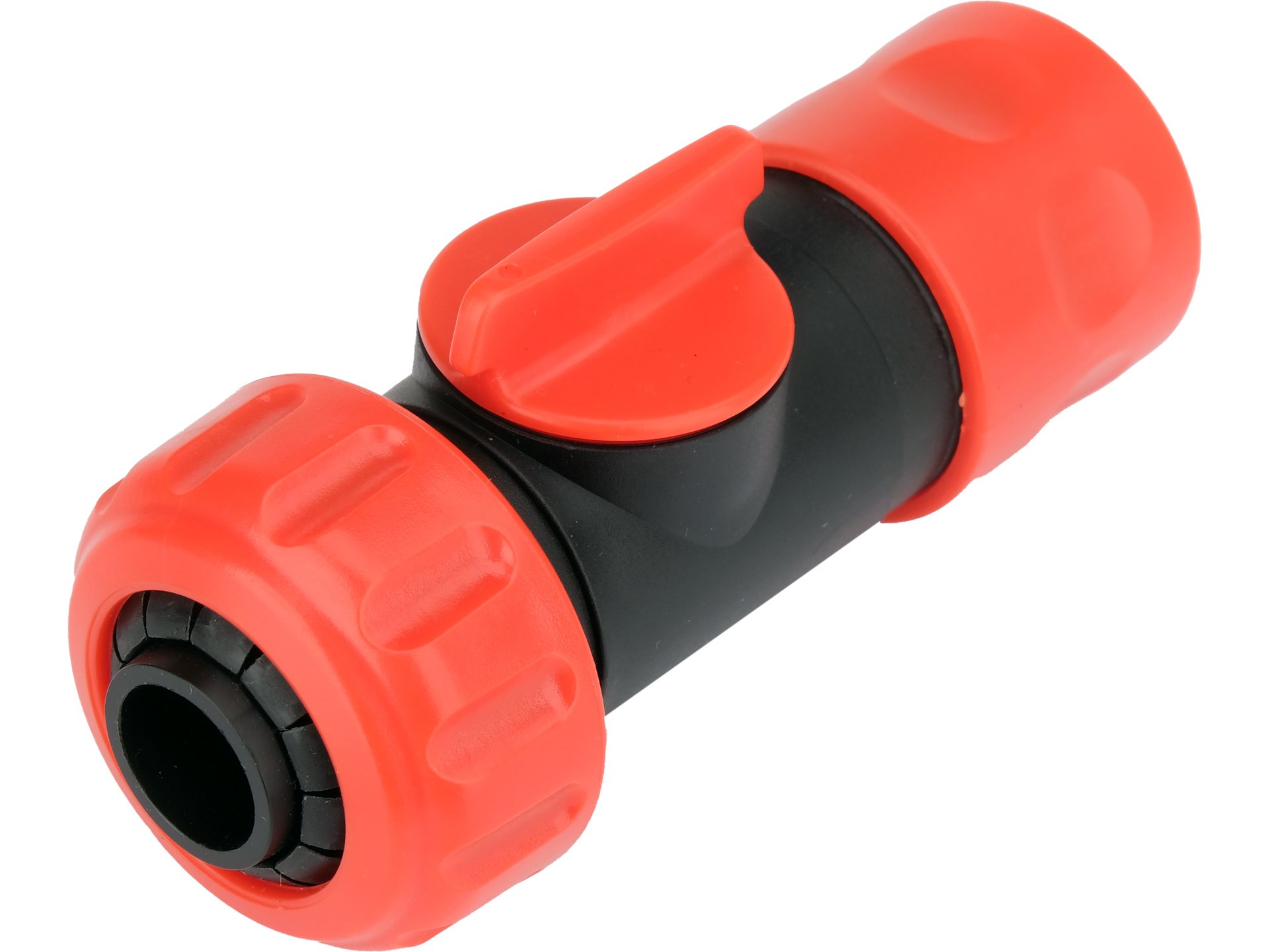 Hose connector with valve