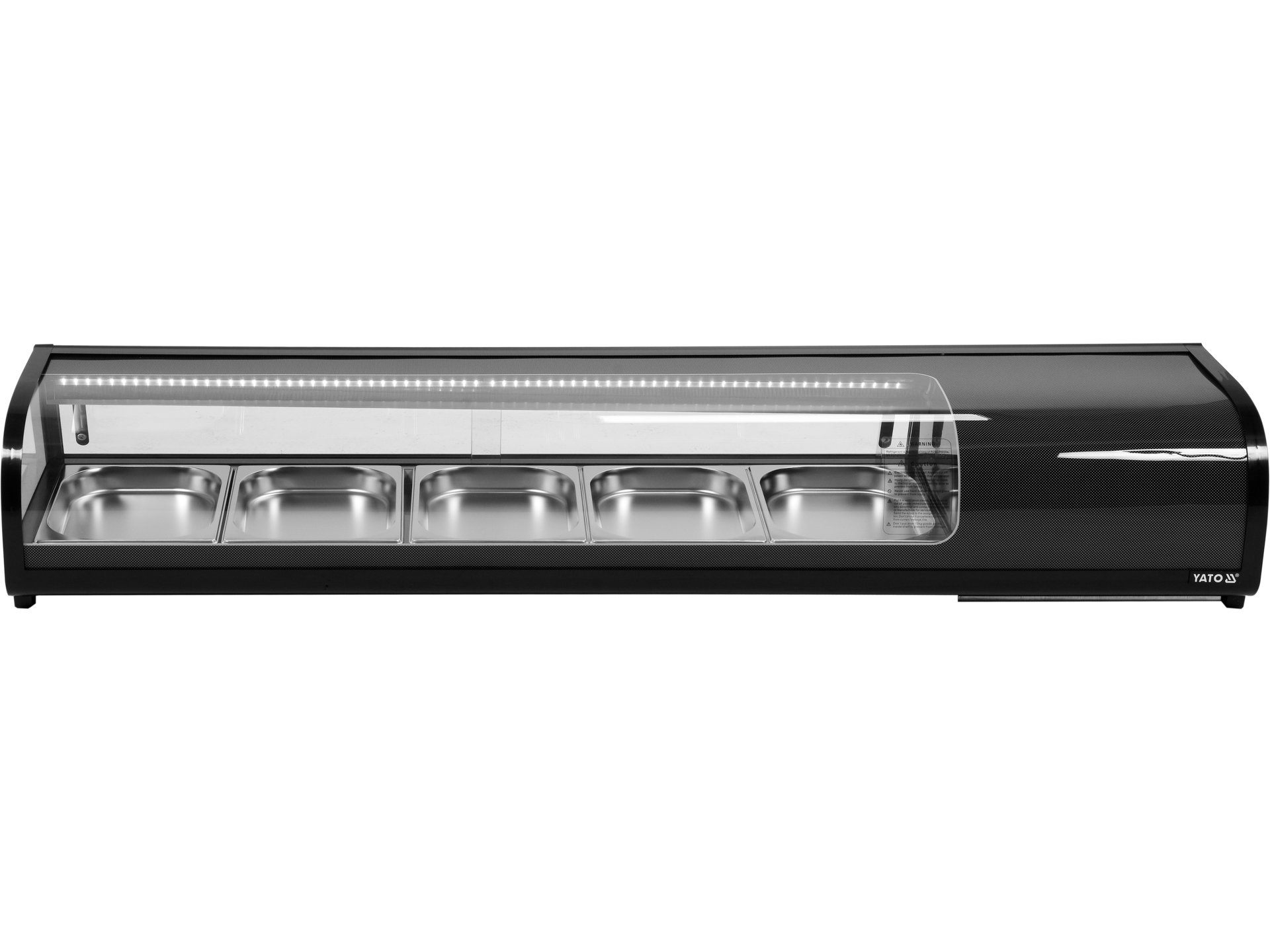 Refrigerated sushi display case