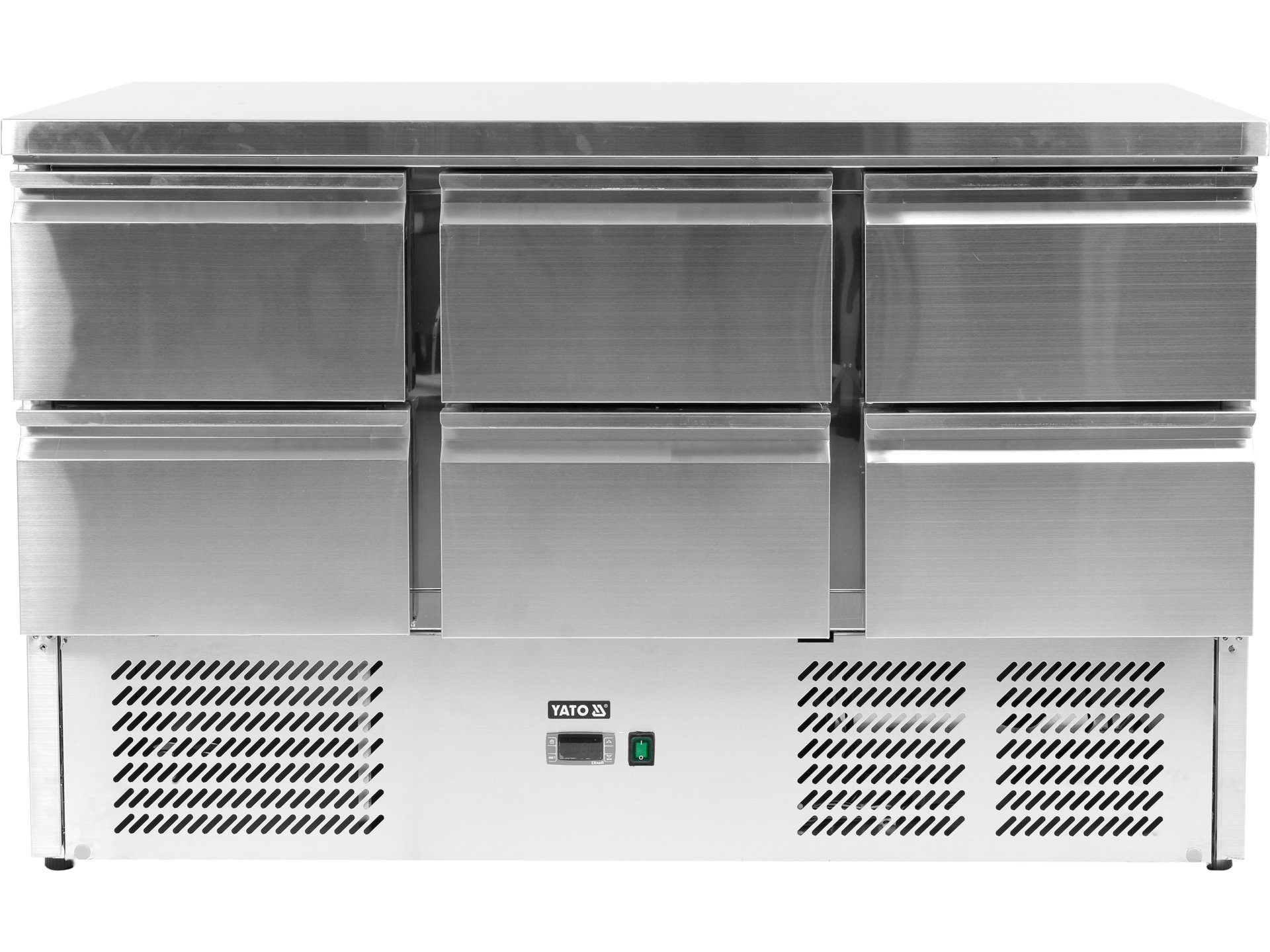 Refrigerated counter with 6 drawers