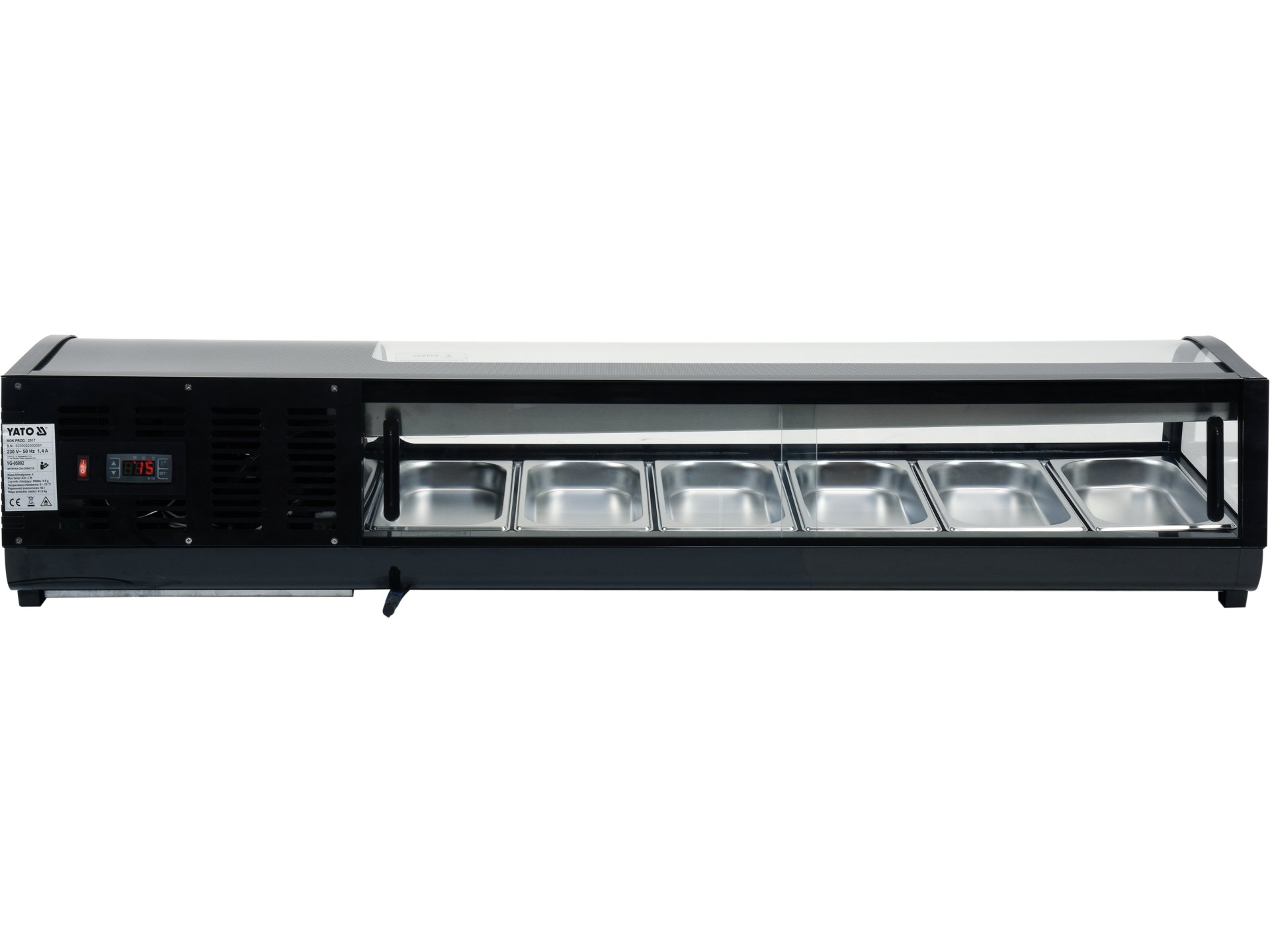 Refrigerated sushi display case