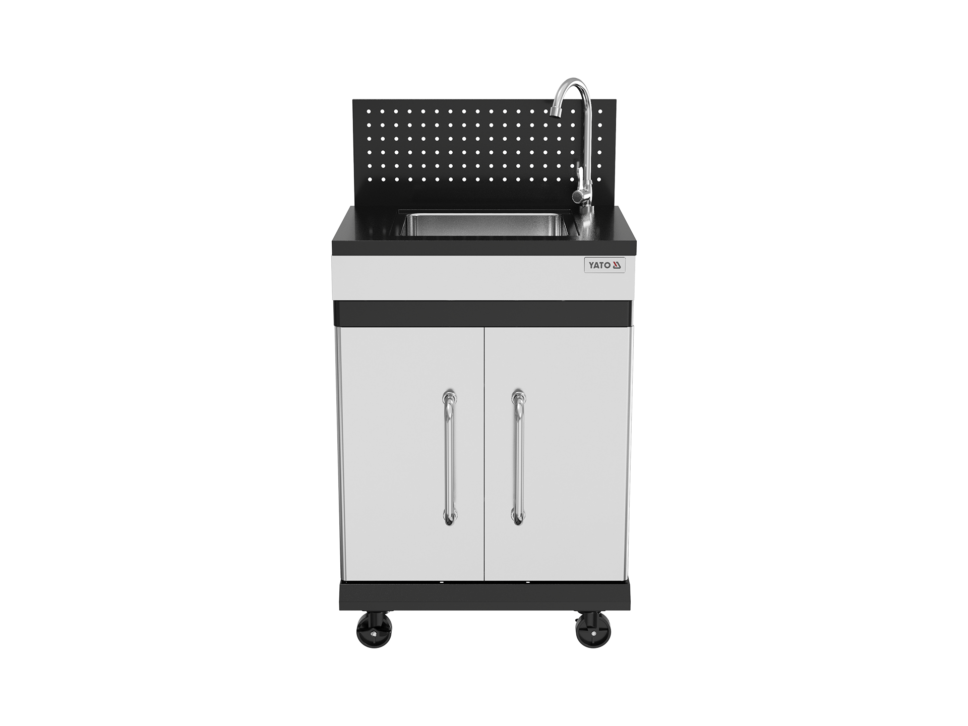 Modular cabinet with sink for gas grill