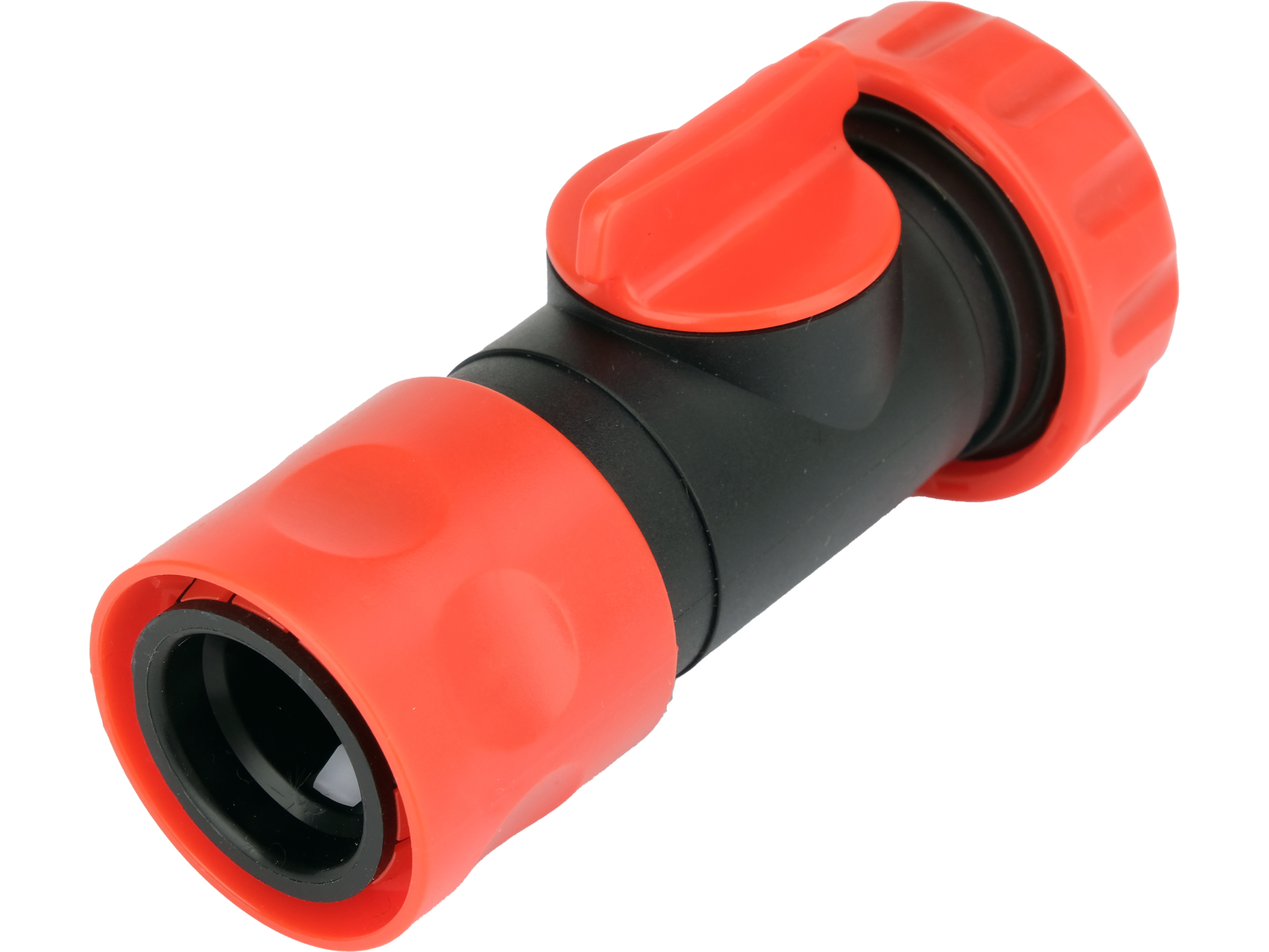 Hose connector with valve