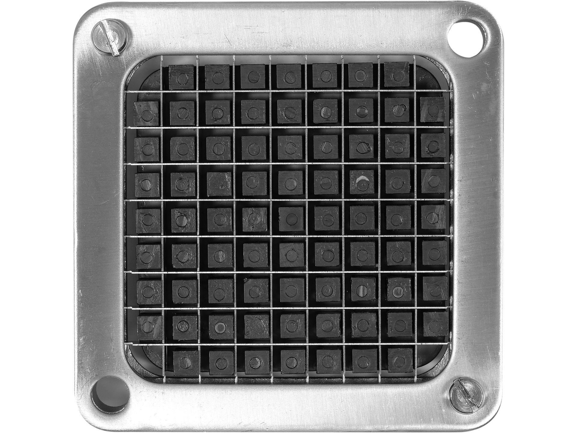 Blade with pressing plate for french fry cutter