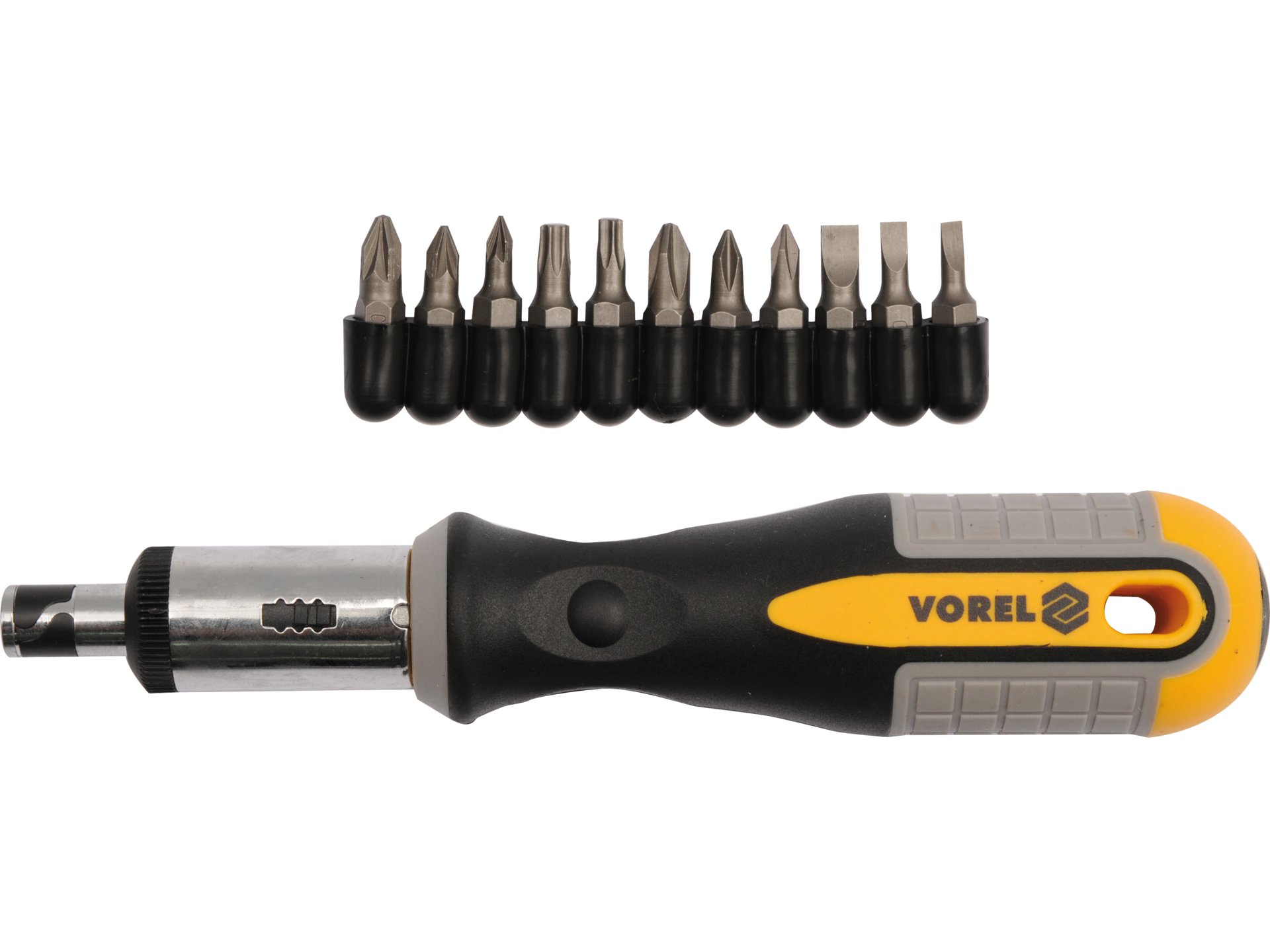 Ratchet screwdriver with bits