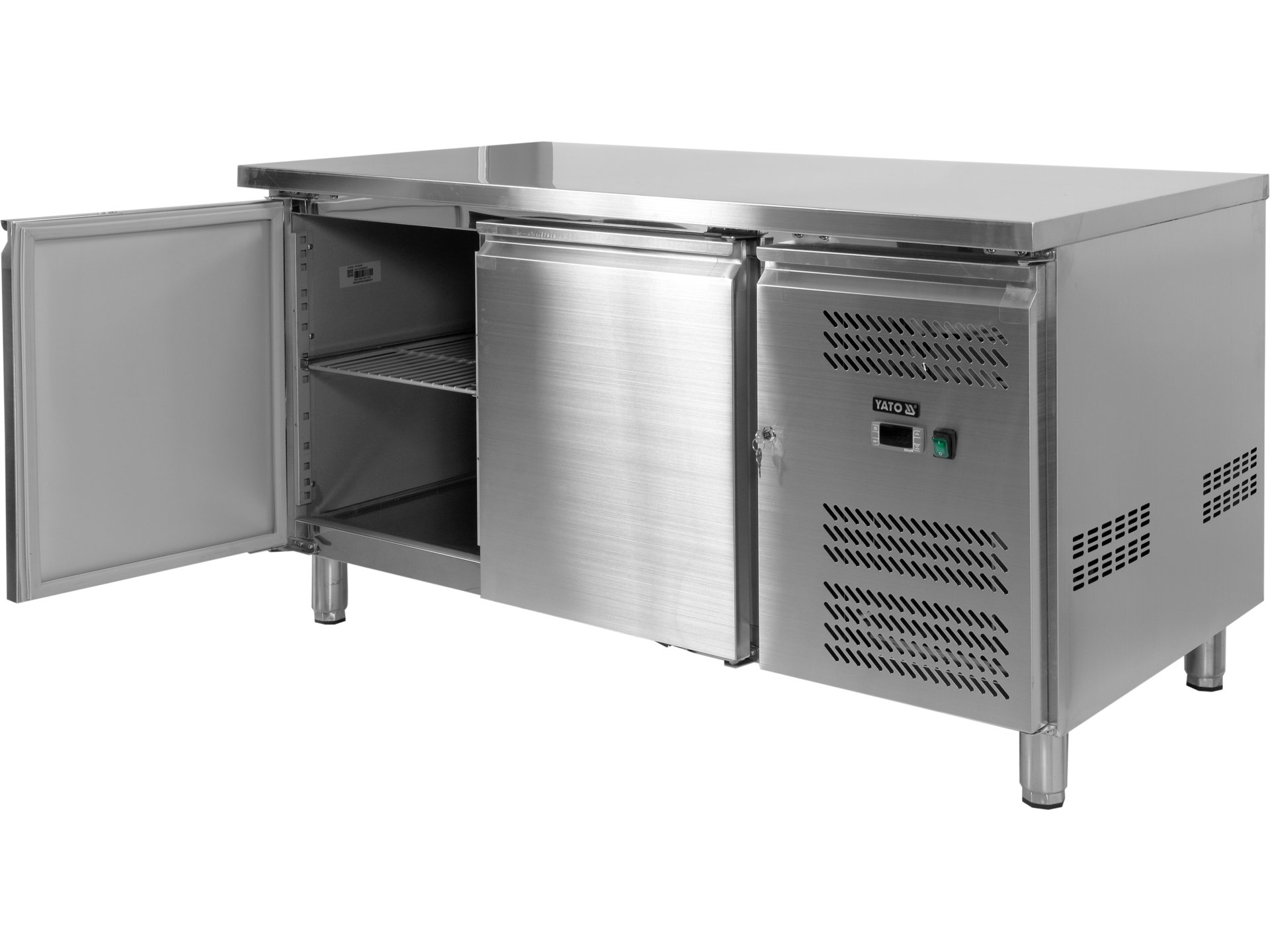 2 door refrigerated counter