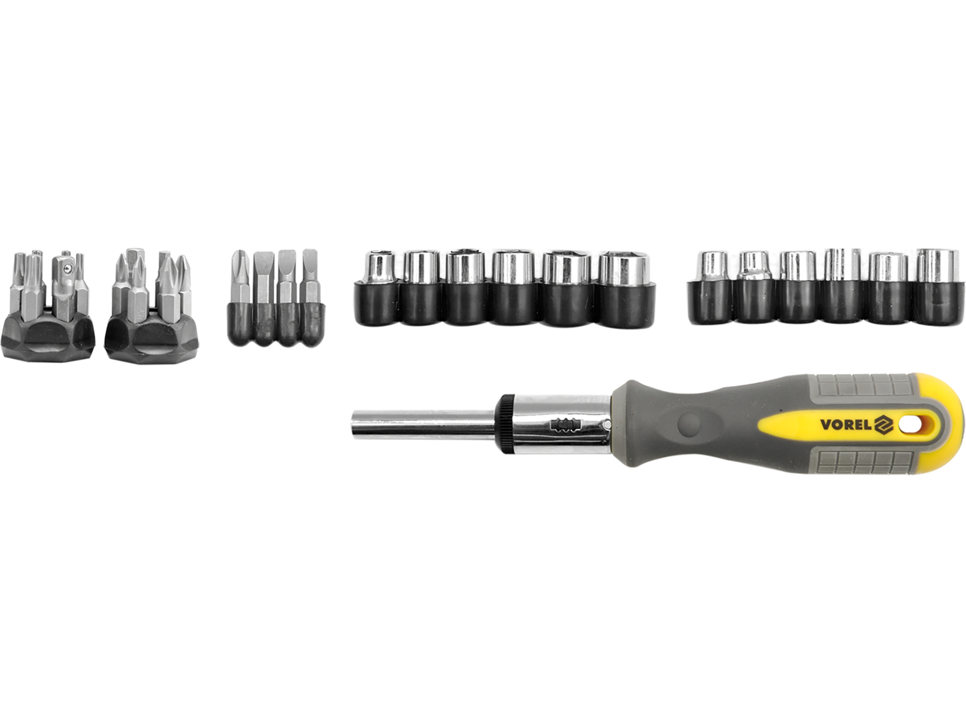 Ratchet screwdriver with bits