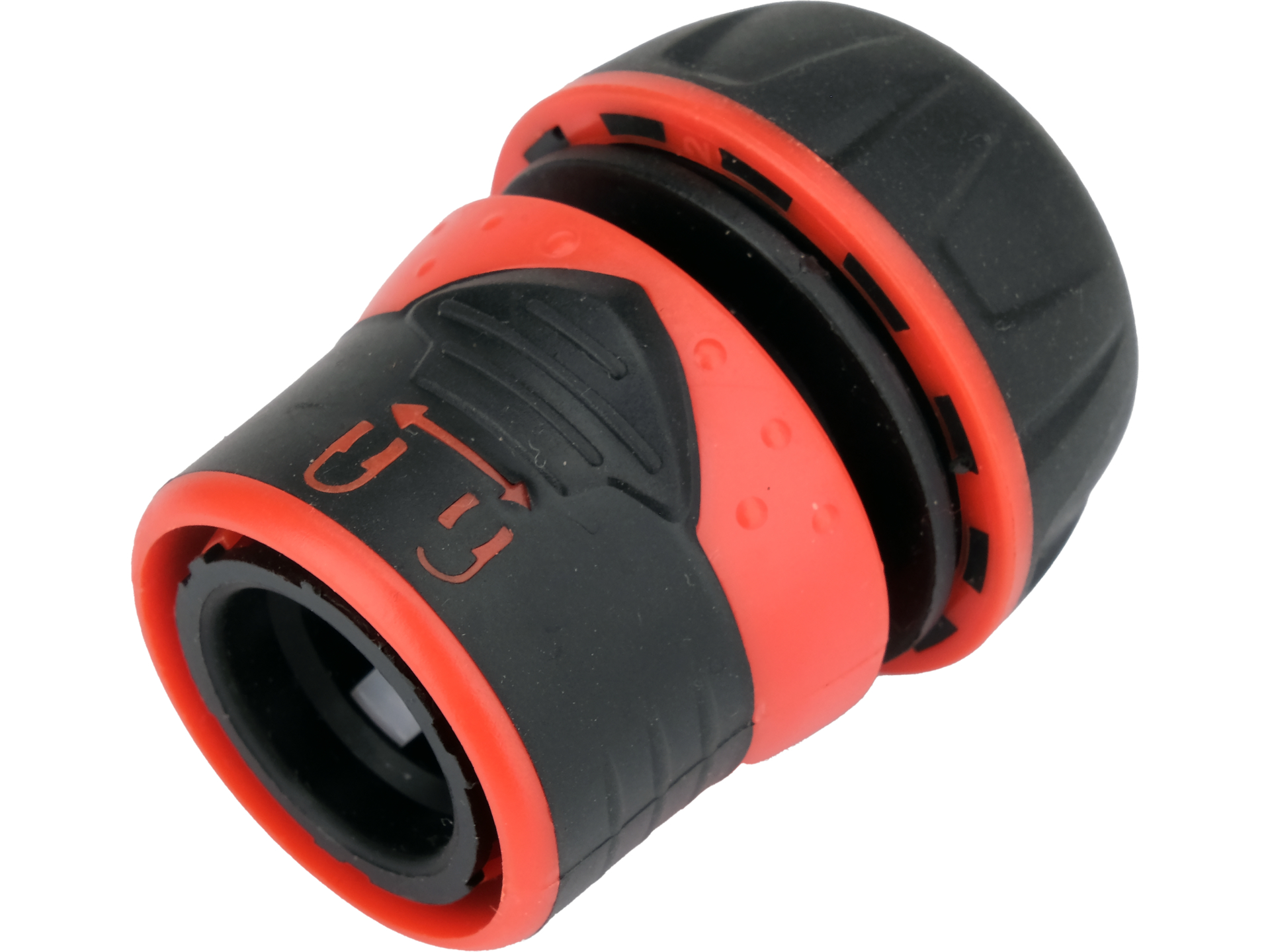 Waterstop hose connector with lock