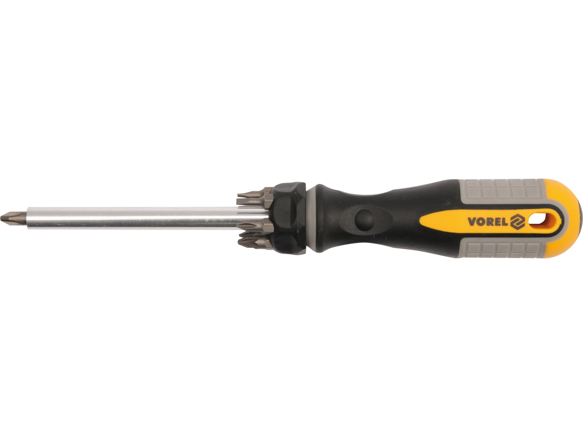 Screwdriver with magnetic telescopic pick-up tool