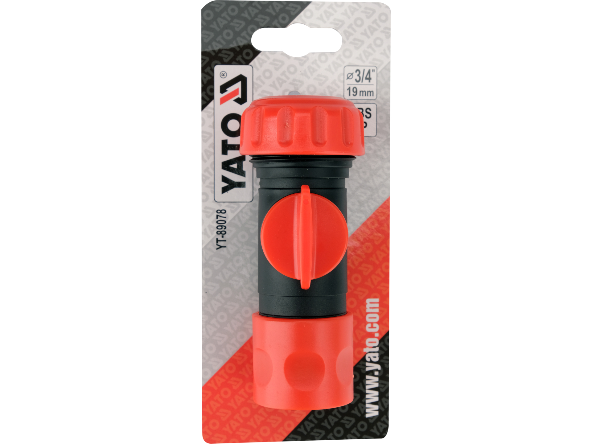Hose connector with valve
