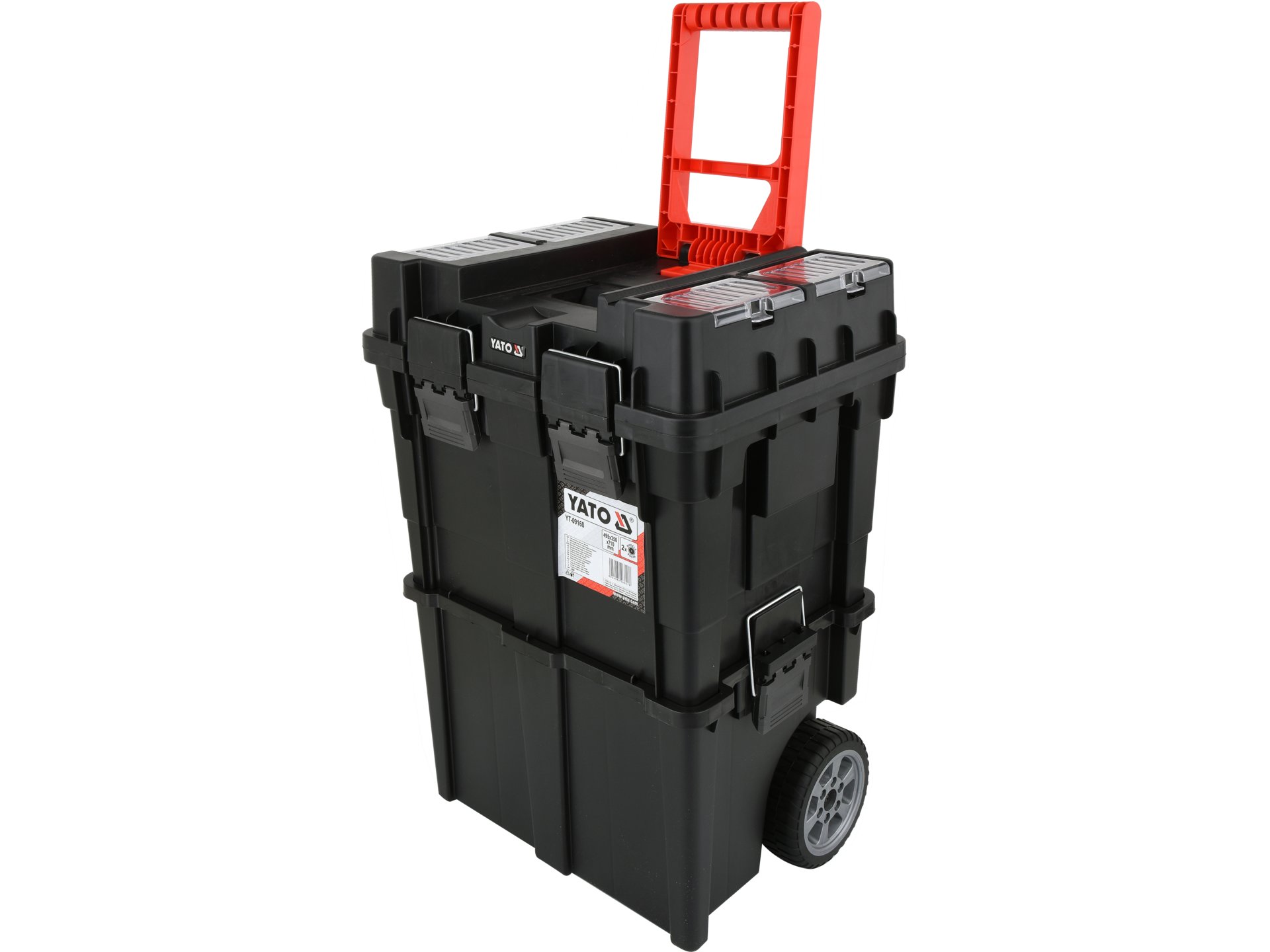 Two-parts tool box with wheels
