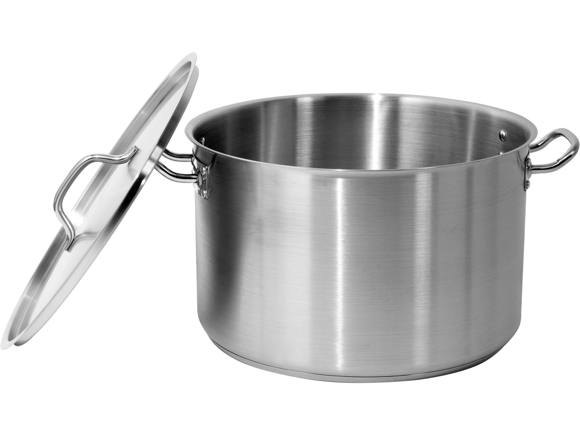 Low stockpot with lid