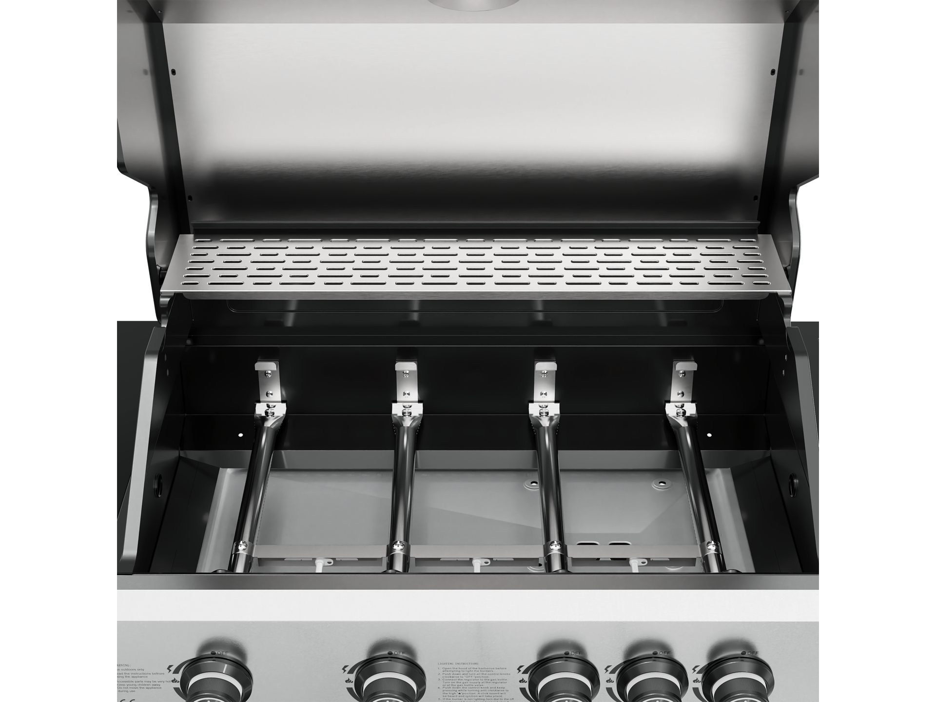 Gas grill with mini kitchen