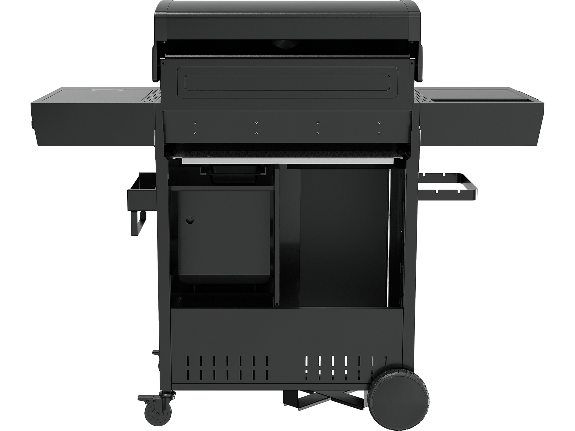 Gas grill with air fryer