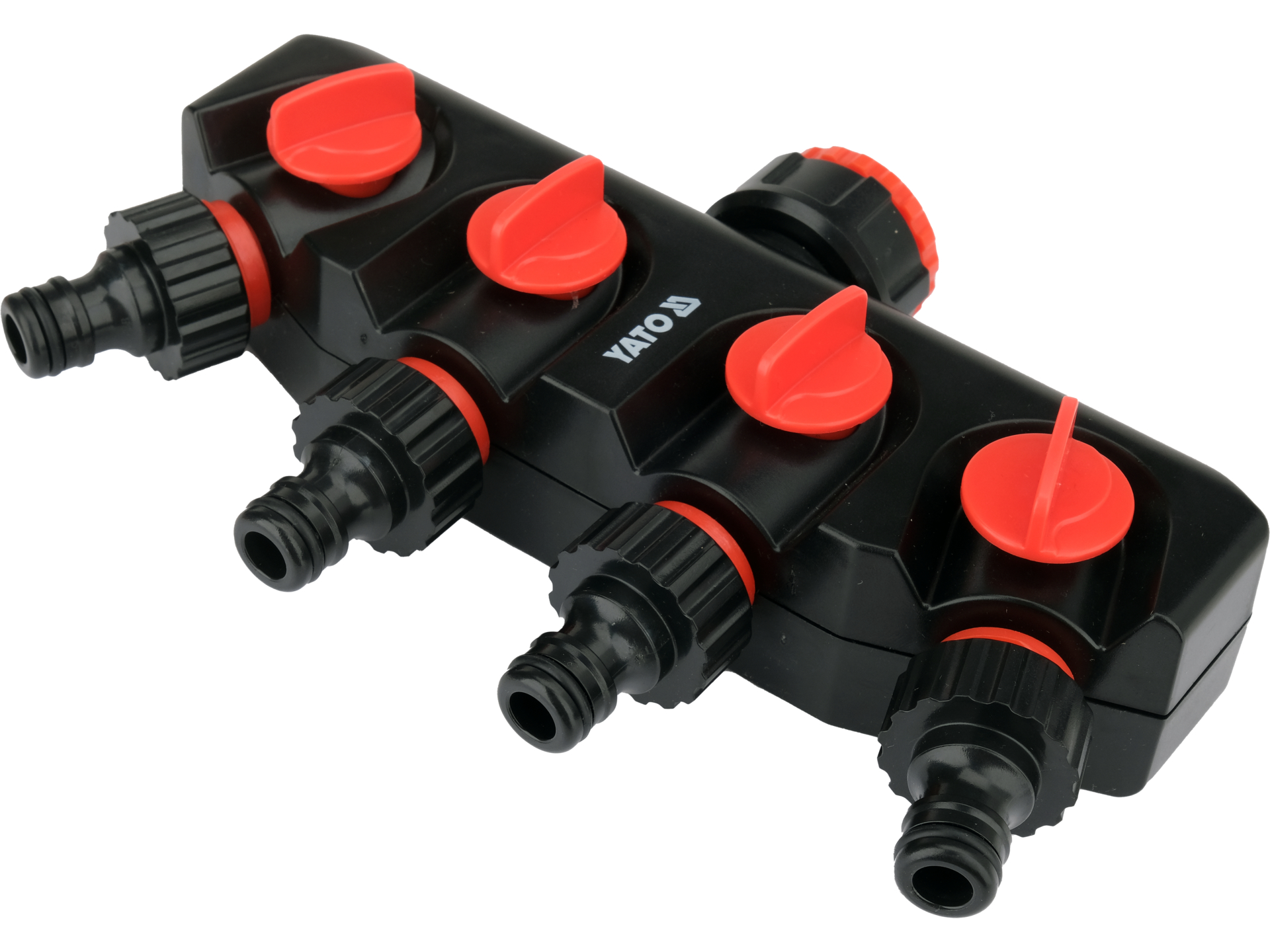 4-way tap connector with swivel