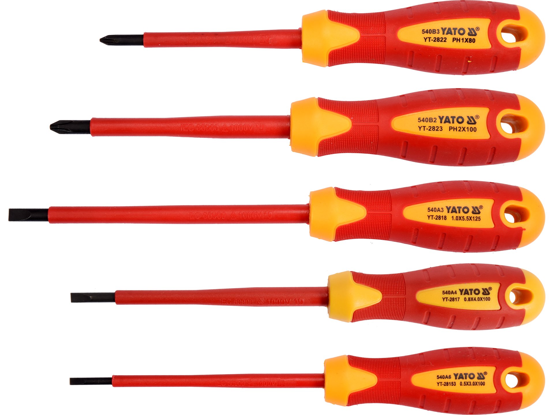 Insulated screwdriver set