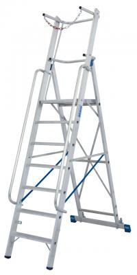 Safety step ladder7 steps Work h. 3,65 м
