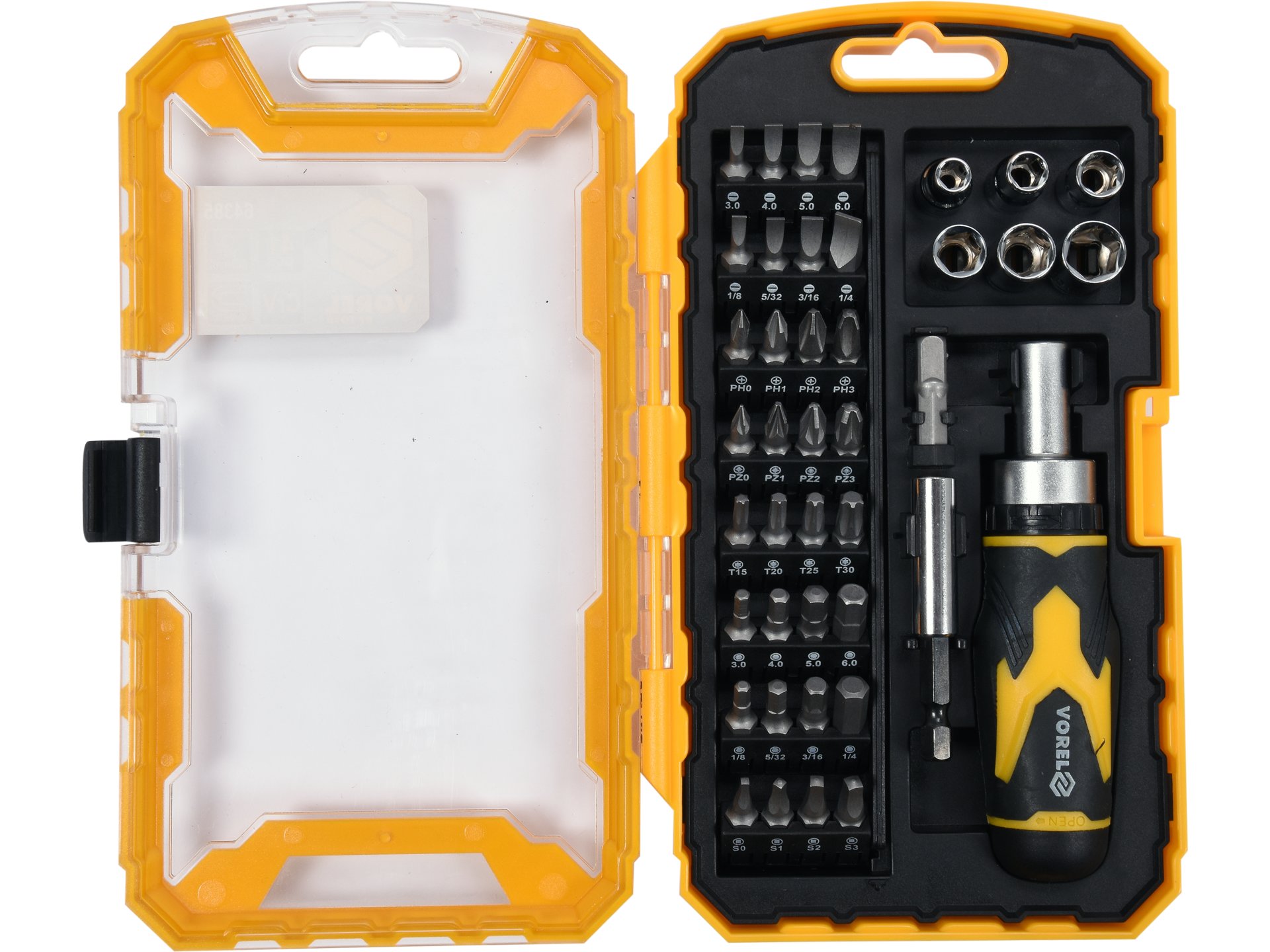 Ratchet screwdriver with bits