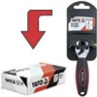 SPARČIOJI SPAUDAI Lenktas RATCHET rankena 3/8 202 mm