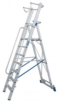 Safety step ladder7 steps Work h. 3,65 м
