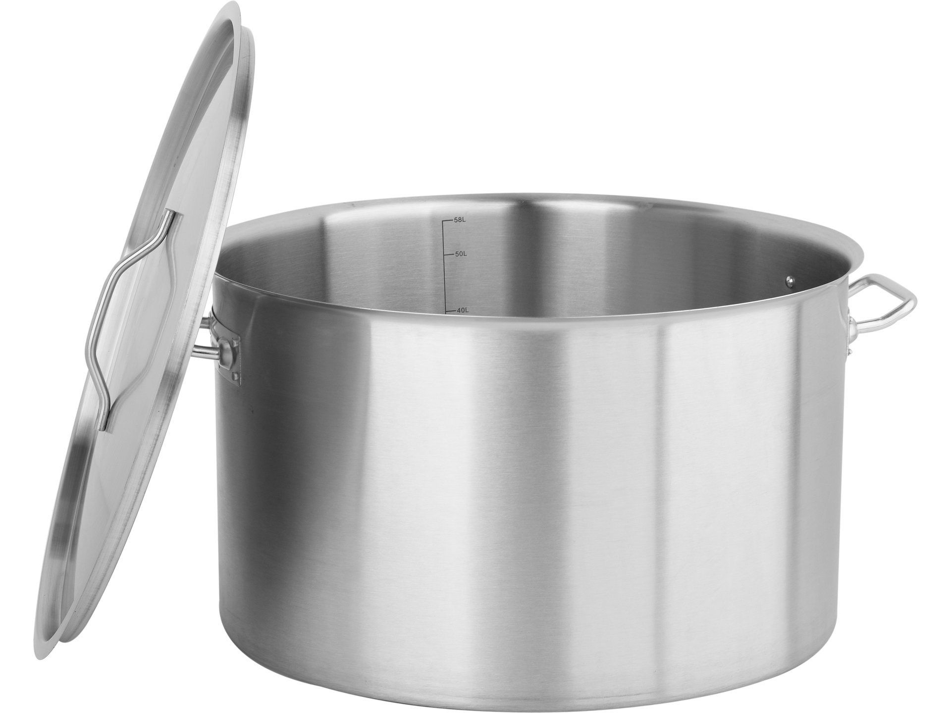 Low stockpot with lid