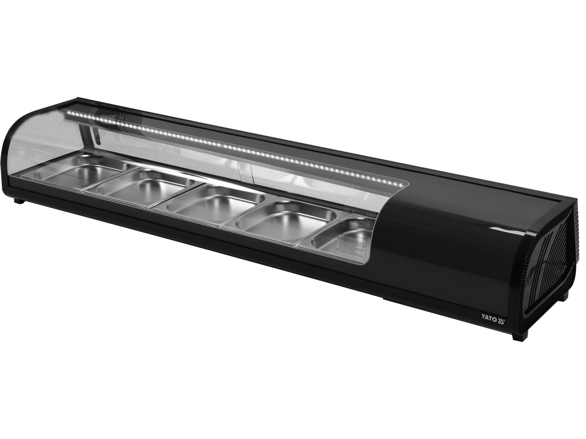 Refrigerated sushi display case