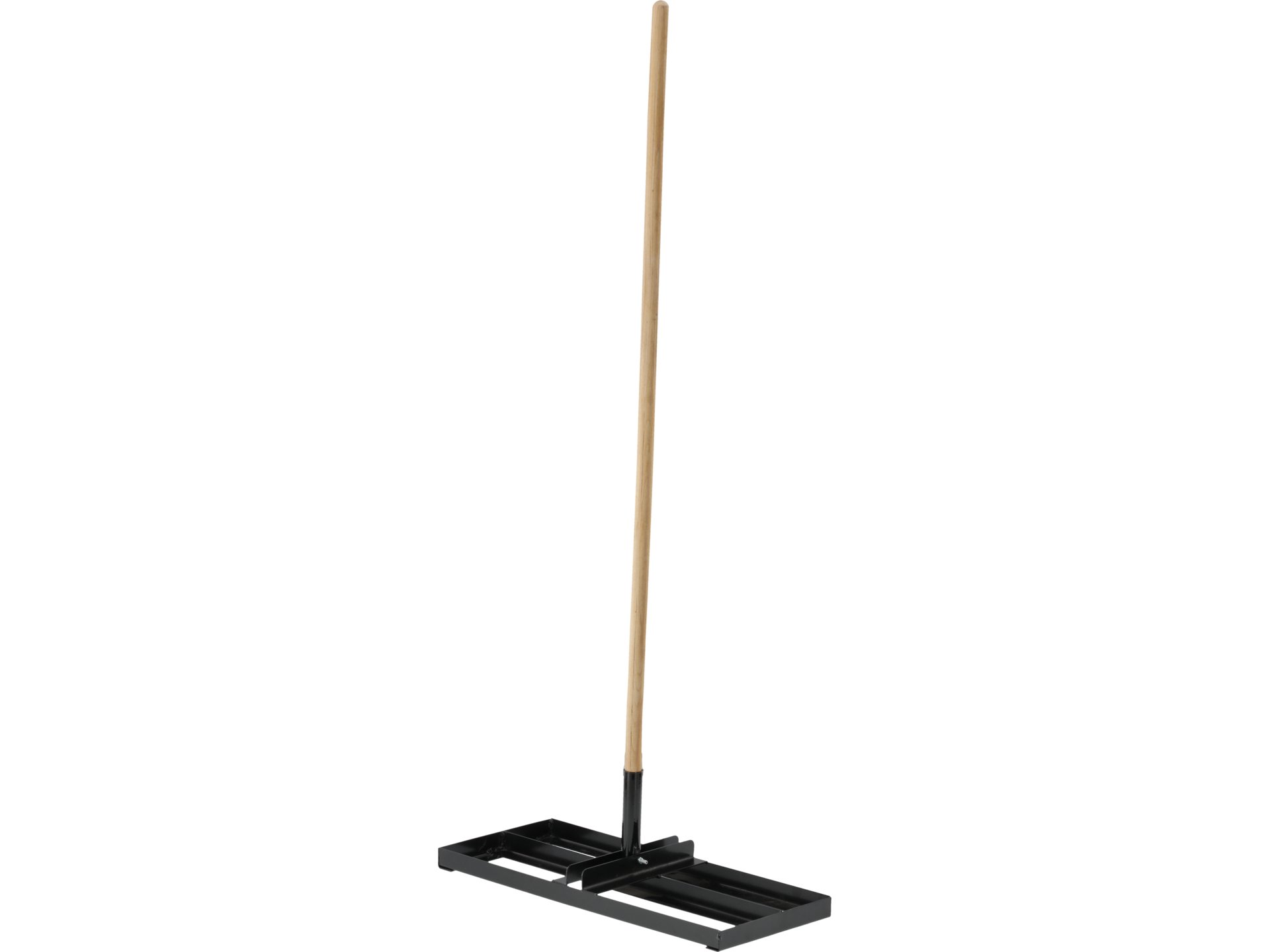 Manual lawn leveling rake